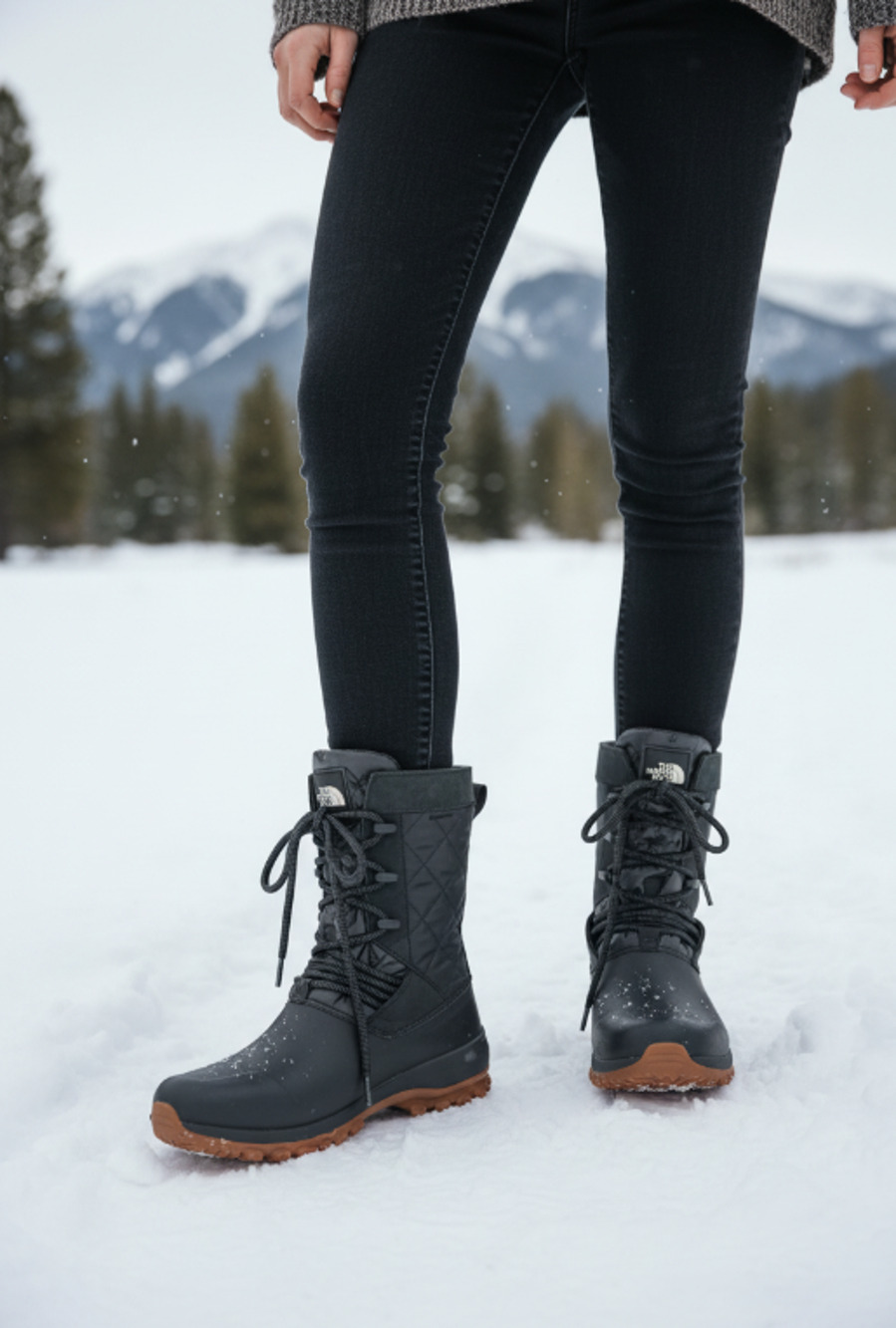 The North Face Yukiona Waterproof Winter Snow Boots US 9 Insulated Outdoor Ski